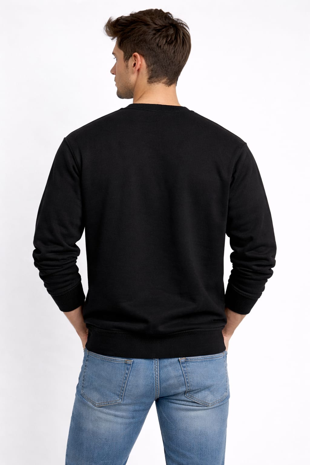 Men’s Black Oversized Sweatshirt – 320 GSM