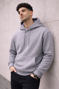 Men’s Grey Oversized Hoodie – 350 GSM