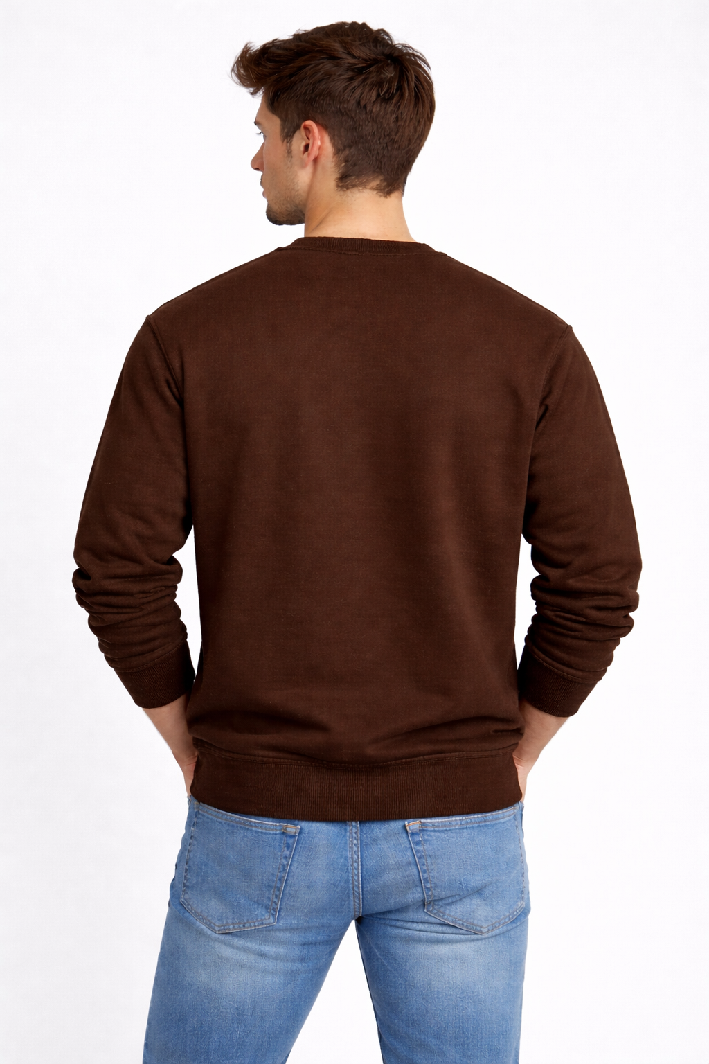 Men’s Brown Oversized Sweatshirt – 320 GSM