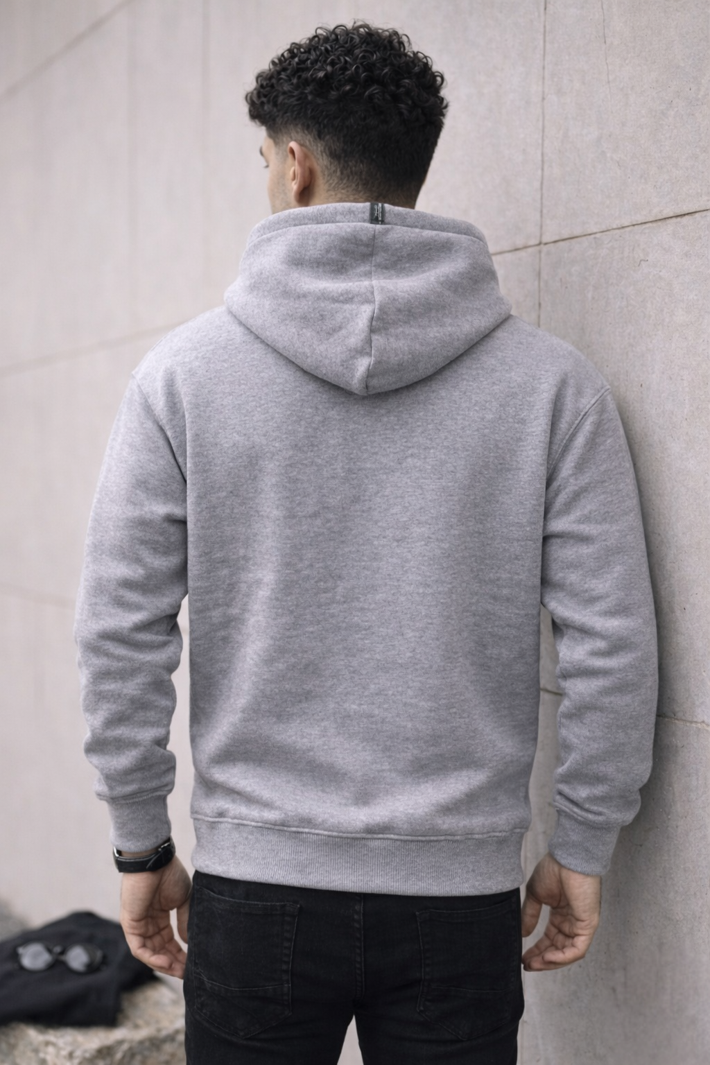 Men’s Grey Oversized Hoodie – 350 GSM