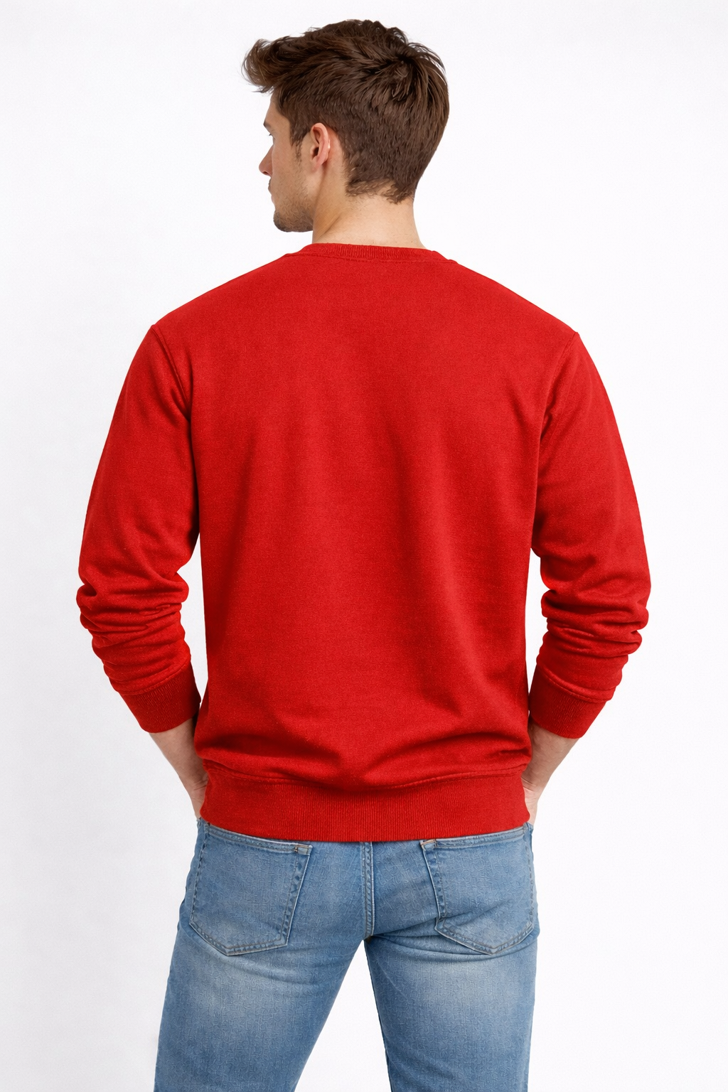 Men’s Red Oversized Sweatshirt – 320 GSM